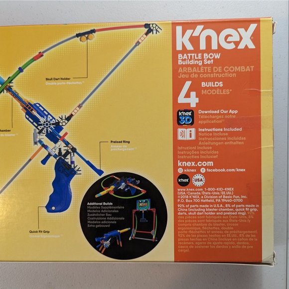 K’NEX Battle Bow Building Set K-Force Build And Blast - 100% Complete - Picture 7 of 10